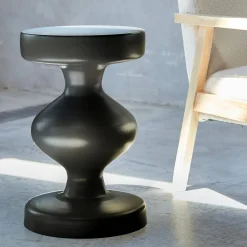 Metal side table