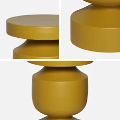Metal side table