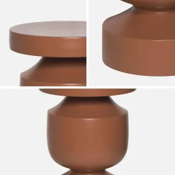 Metal side table