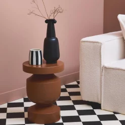Metal side table
