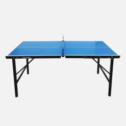 Mini folding indoor table tennis table with 4 bats and 6 balls