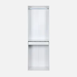 Modular open wardrobe rail unit