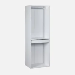 Modular open wardrobe rail unit