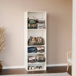 Modular open wardrobe shelf unit