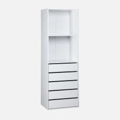 Modular wardrobe kit with 4 units