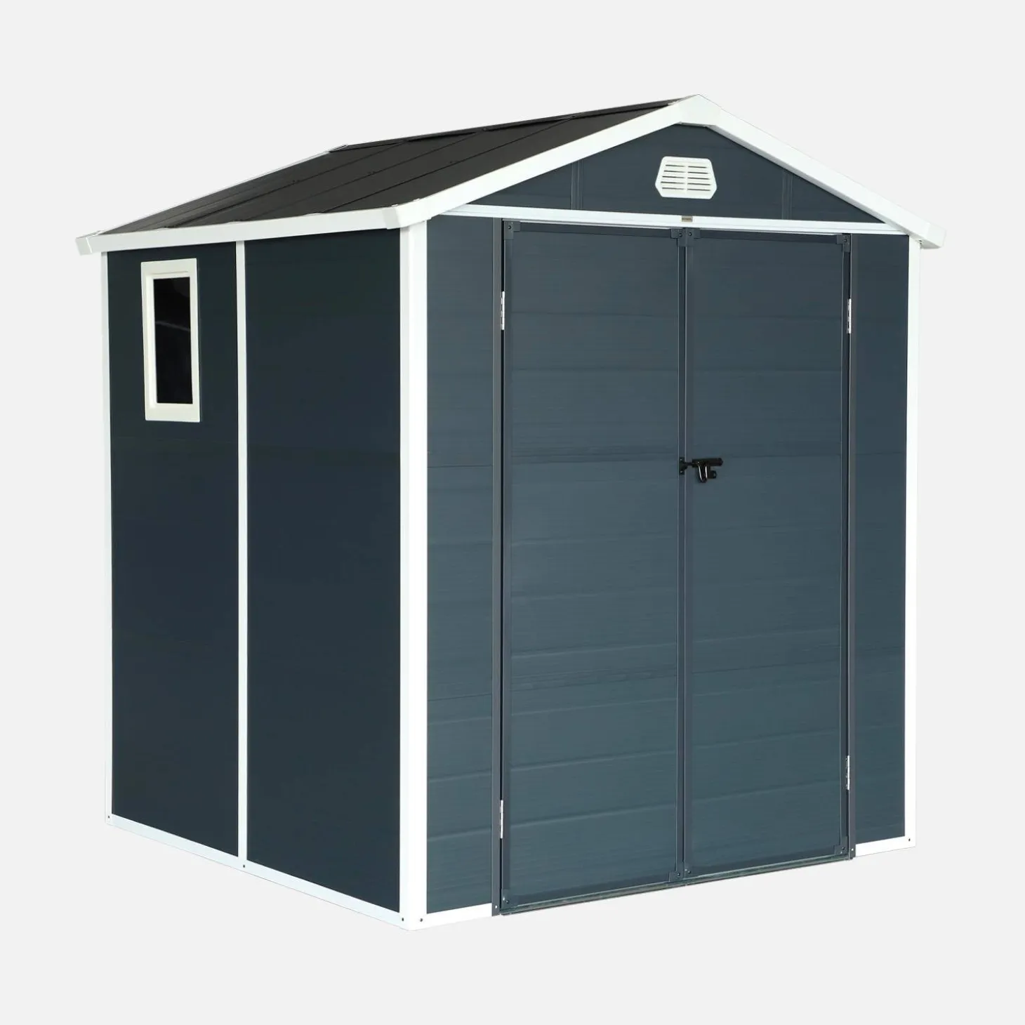 3.65 m² plastic garden shed