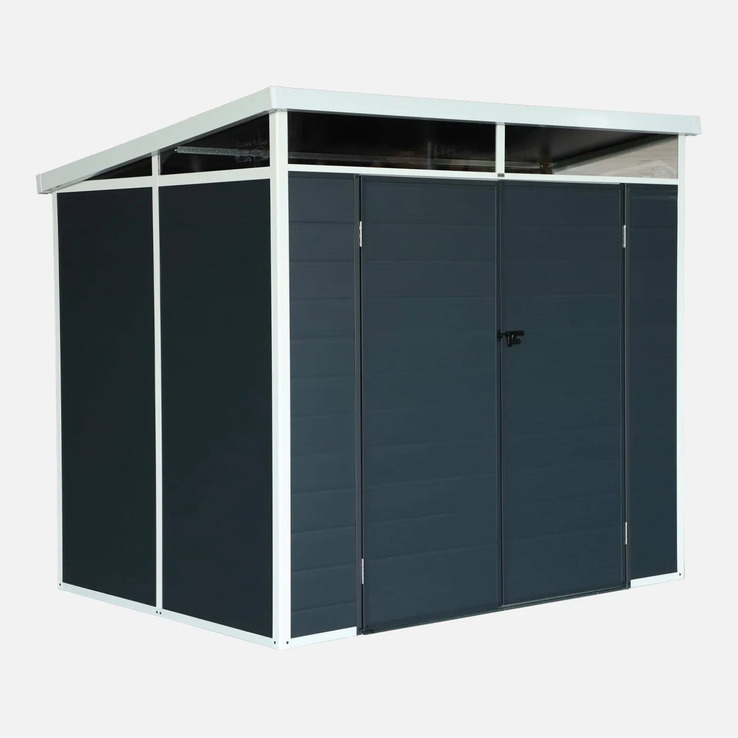 4.55 m² plastic garden shed