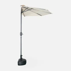 2.5m round half parasol for balcony