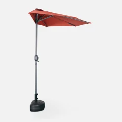 2.5m round half parasol for balcony