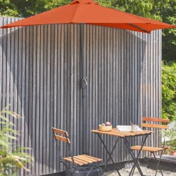 2.5m round half parasol for balcony