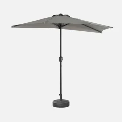 2.5m round half parasol for balcony