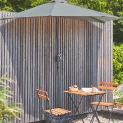 2.5m round half parasol for balcony