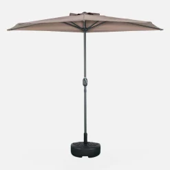 2.5m round half parasol for balcony