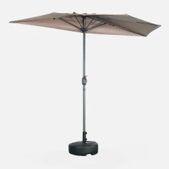 2.5m round half parasol for balcony