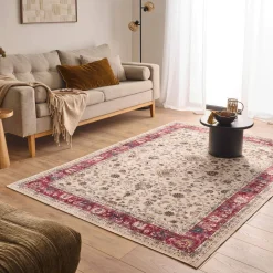 Multicolored Persian pattern indoor rug