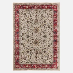 Multicolored Persian pattern indoor rug
