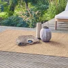 Natural jute-effect indoor/outdoor rug