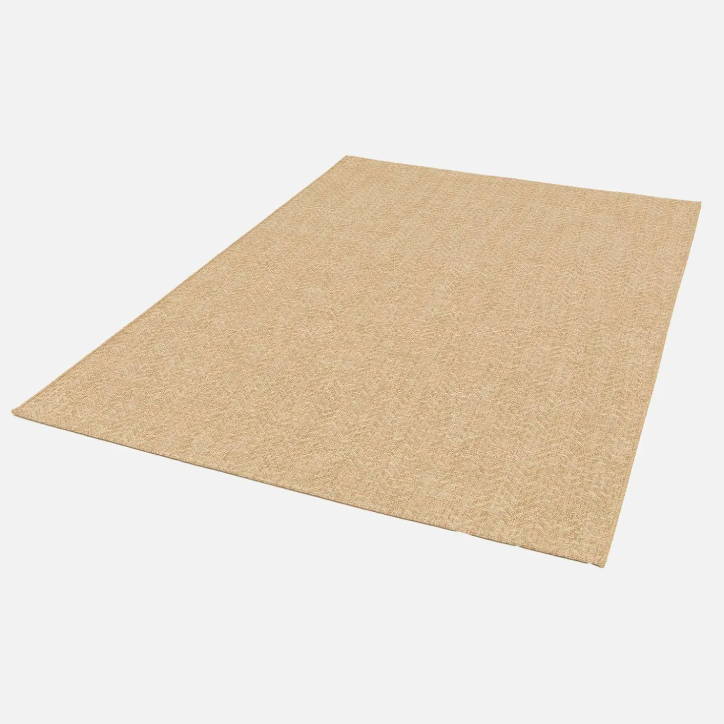 Natural jute-effect indoor/outdoor rug