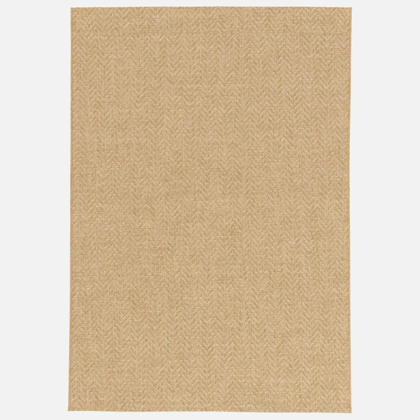 Natural jute-effect indoor/outdoor rug