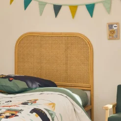 Natural rattan and cane headboard