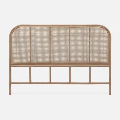 Natural rattan and cane headboard