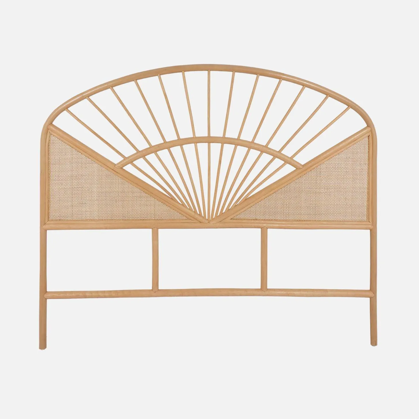 Natural rattan and cane headboard