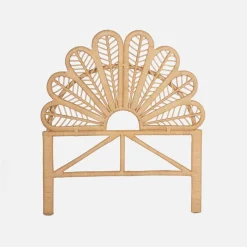 Natural rattan headboard
