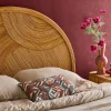 Natural rattan headboard