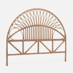 Natural rattan headboard