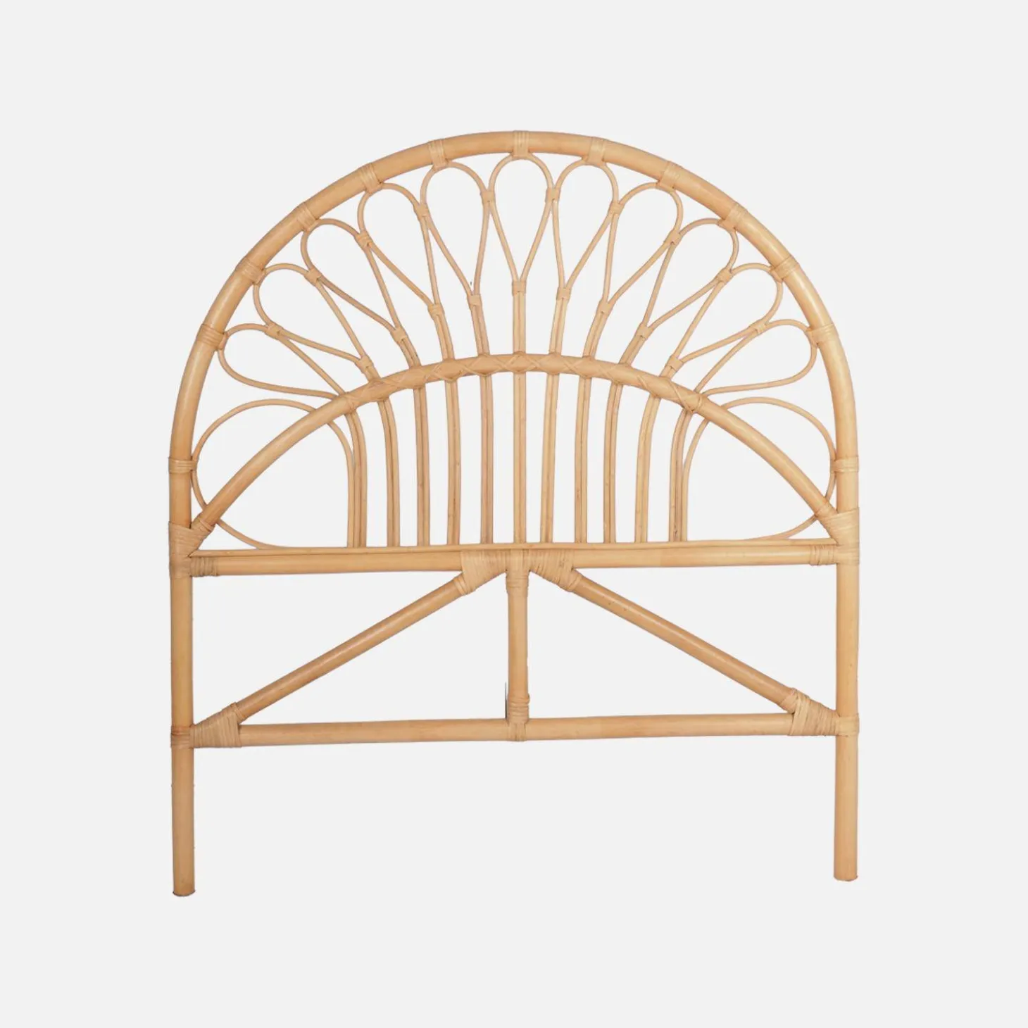 Natural rattan headboard