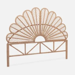 Natural rattan headboard