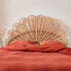 Natural rattan headboard