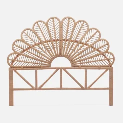 Natural rattan headboard