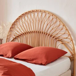 Natural rattan headboard