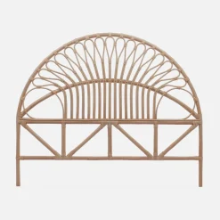 Natural rattan headboard