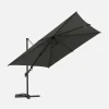 Offset rectangular parasol 3x4m