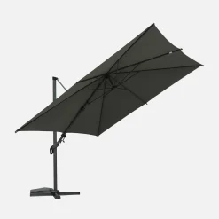 Offset rectangular parasol 3x4m