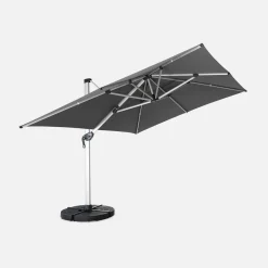 Offset rectangular parasol 3x4m