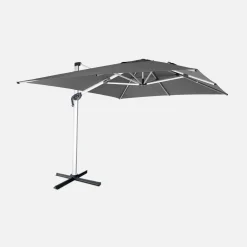 Offset rectangular parasol 3x4m