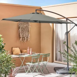 Offset round parasol 300cm