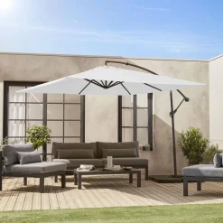 Offset square parasol 3x3m