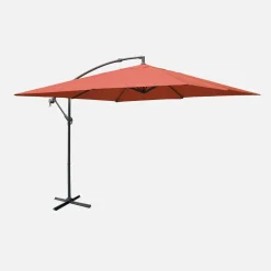 Offset square parasol 3x3m
