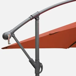 Offset square parasol 3x3m