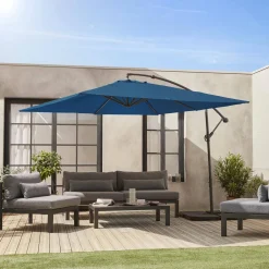 Offset square parasol 3x3m