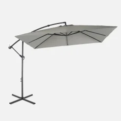 Offset square parasol 3x3m
