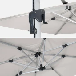 Offset square parasol 3x3m