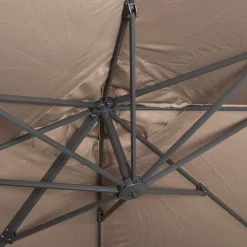 Offset square parasol 3x3m + rounded weights to ballast