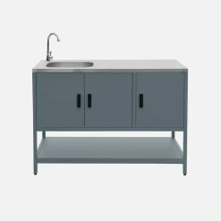 Outdoor kitchen 3 modules in stainless steel