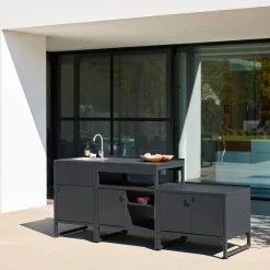 Outdoor kitchen 3 modules stainless steel