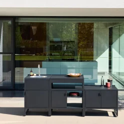 Outdoor kitchen 3 modules stainless steel